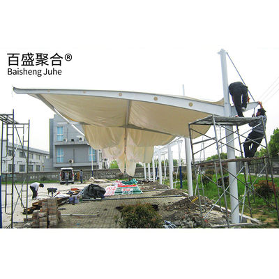 PVDF/PTFE PVC rivestito T Struttura di parcheggio per auto tracciabile
