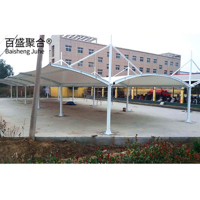 Tessuto a membrana impermeabile auto Tensile Parcheggio auto ombre laboratorio struttura in acciaio OEM ODM