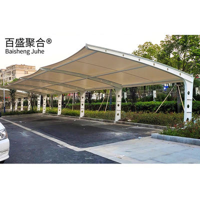 Tessuto a membrana impermeabile auto Tensile Parcheggio auto ombre laboratorio struttura in acciaio OEM ODM