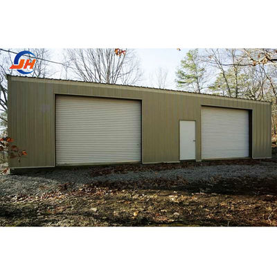 ASTM Standard Prefab Steel Garage Metal Structure Building per il design industriale