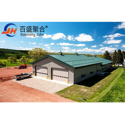 ASTM Standard Prefab Steel Garage Metal Structure Building per il design industriale